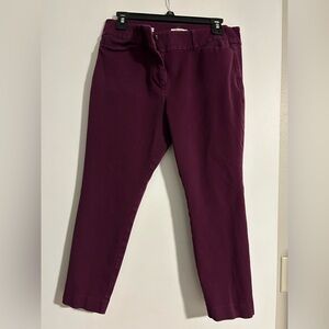 Loft Skinny Ankle Purple Women's Pants